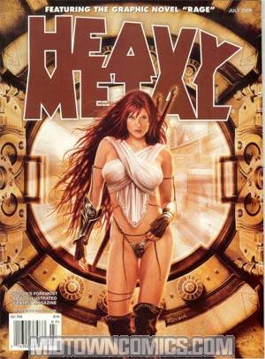 Heavy Metal July 2008 Featuring The Graphic Novel Rage