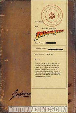 Lost Journal Of Indiana Jones TP