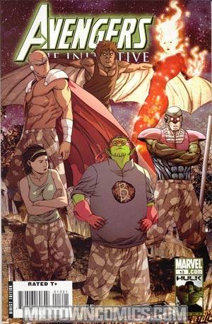 Avengers The Initiative #13 Incentive Skrully Variant Cover
