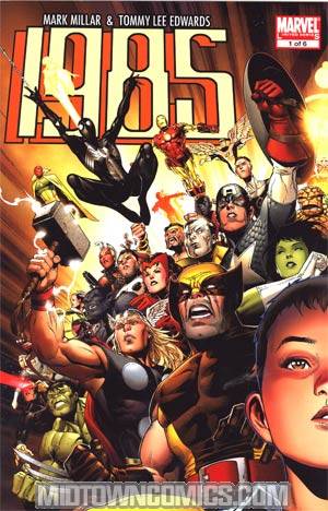 Marvel 1985 #1 Cover A 1st Ptg Regular Jim Cheung Left Side Heroes Cover