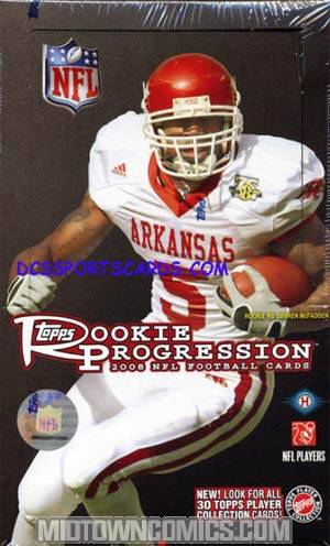 Topps 2008 Rookie Progression NFL Trading Cards Box
