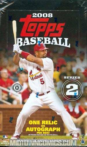 Topps 2008 Series 2 MLB Hobby Trading Cards Box
