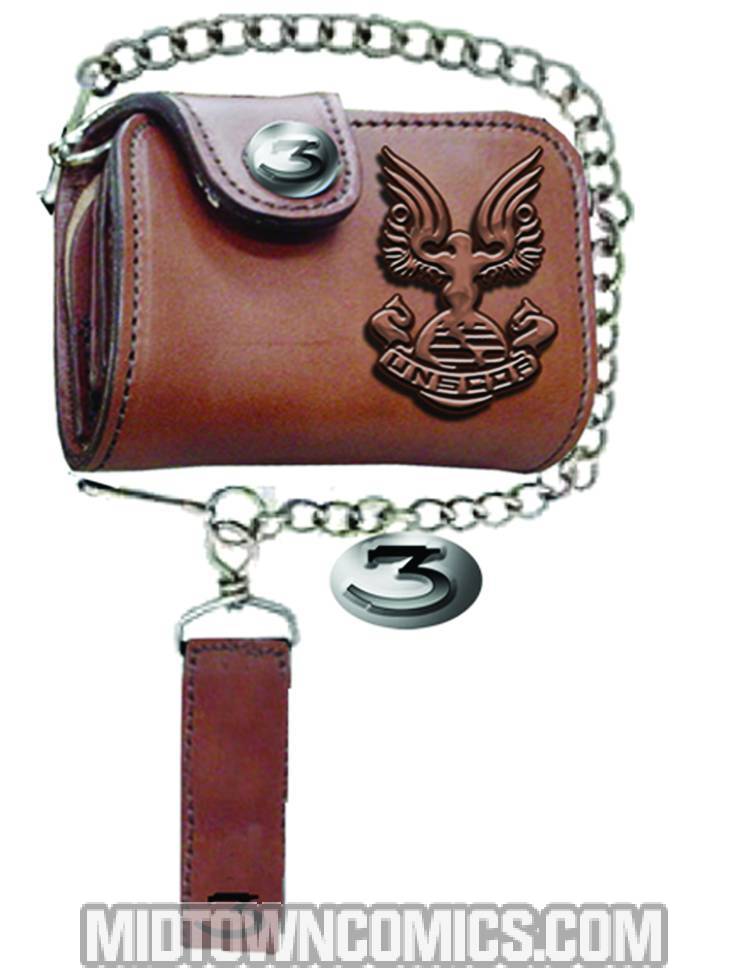 Halo 3 UNSCDF Leather Chain Wallet