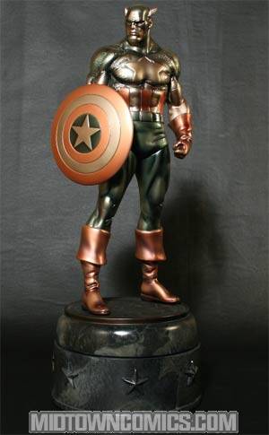 Captain America Faux Bronze Statue By Bowen