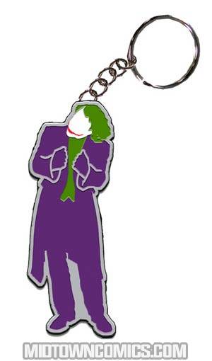 Dark Knight Joker Silhouette Metal Keychain
