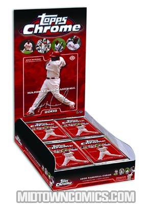 Topps 2008 Chrome MLB Trading Cards Box