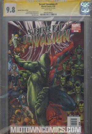 Secret Invasion #1 Cover O DF Exclusive Mel Rubi Variant Cover CGC 9.8 Signature Series Signed By Mel Rubi