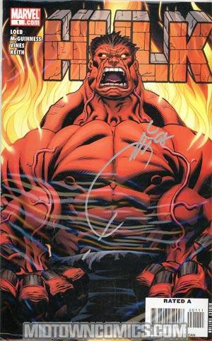 Hulk Vol 2 #1 Cover G WA Signed By Joe Quesada
