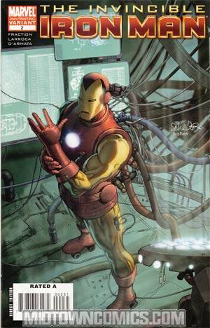 Invincible Iron Man #2 Cover C 2nd Ptg Salvador Larroca Variant Cover