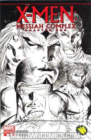 X-Men Messiah Complex #1 WWT WA Signed Marc Silvestri Variant Sketch Cover