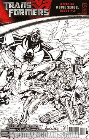 Transformers Movie Sequel Reign Of Starscream #3 Cover C Incentive Alex Milne Sketch Variant Cover