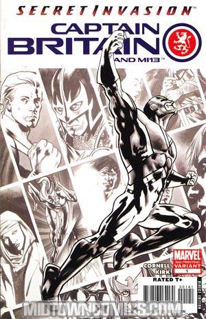 Captain Britain And MI 13 #1 3rd Ptg Bryan Hitch Sketch Variant Cover
