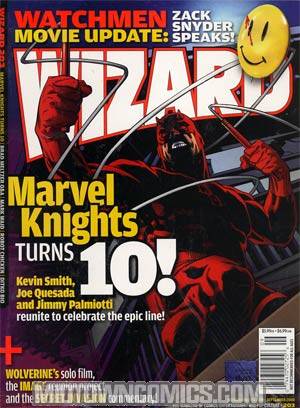 Wizard Comics Magazine #203 Marvel Knights 10th Anniversary Quesada & Palmiotti Cvr