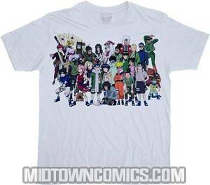 Naruto Protagonists Gray T-Shirt Large