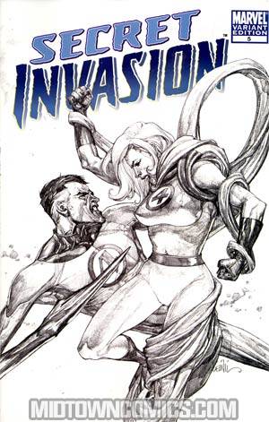 Secret Invasion #5 Cover C Incentive Leinil Francis Yu Sketch Variant Cover
