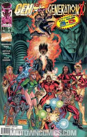 Gen 13 Generation X #1 Cover F 3-D Edition Adams Without Glasses