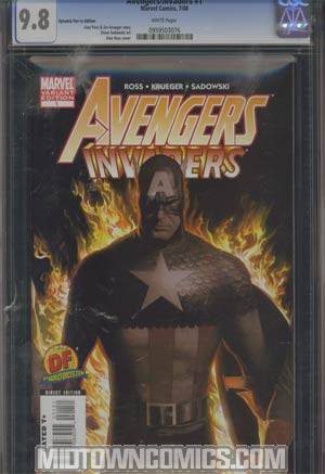 Avengers Invaders #1 Cover H DF Exclusive Alex Ross Variant Cover CGC 9.8