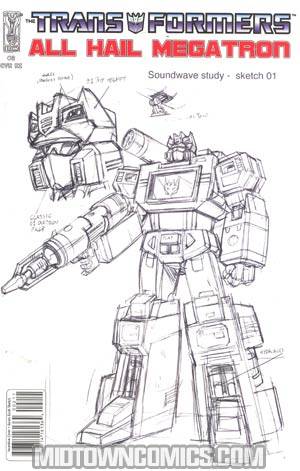 Transformers All Hail Megatron #2 Incentive Guido Guidi Sketch Variant Cover
