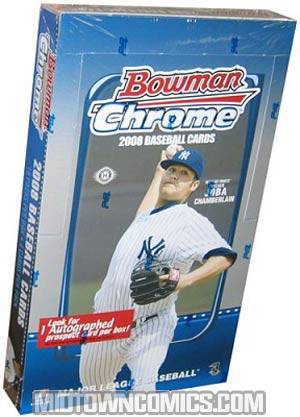 Bowman 2008 Chrome MLB Trading Cards Box