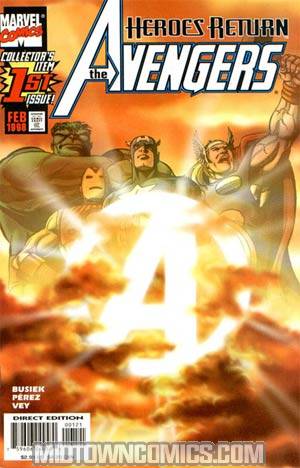 Avengers Vol 3 #1 Cover B Sunburst Variant Cover