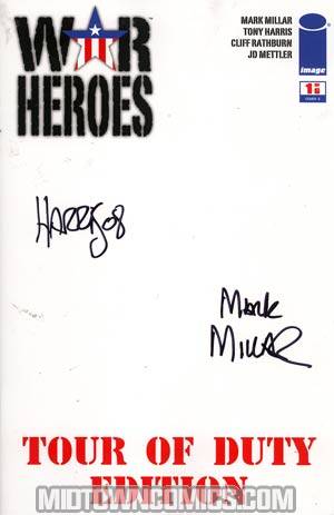 War Heroes (Image) #1 Tour Of Duty Edition Variant Cover Signed By Mark Millar And Tony Harris