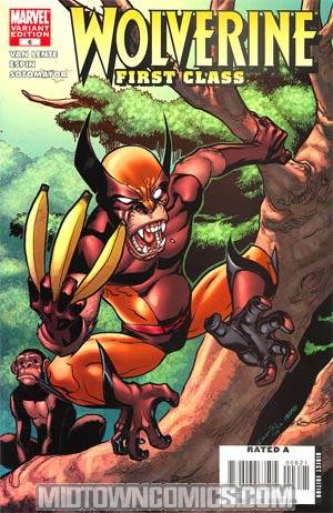 Wolverine First Class #6 Cover B Incentive Monkey Variant Cover