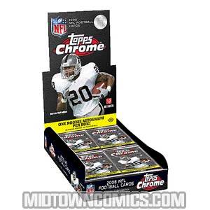 Topps 2008 Chrome NFL Trading Cards Box