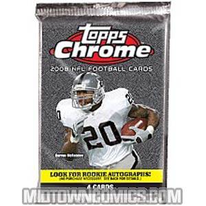 Topps 2008 Chrome NFL Trading Cards Pack