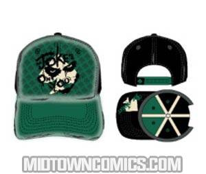 Batman Joker Movie Jokes On You Green Embossed Black Cap (EMBT2255)