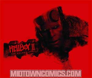 Hellboy II The Golden Army Movie Logo Red T-Shirt Large