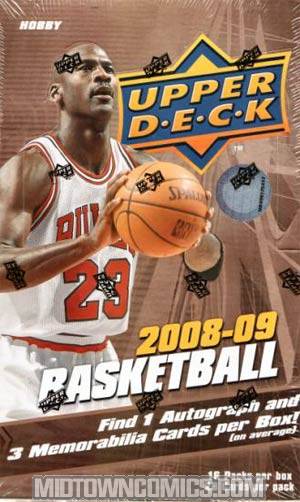 Upper Deck 2008-2009 NBA Retail Trading Cards Box