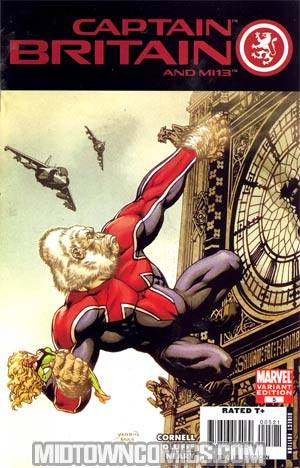 Captain Britain And MI 13 #5 Incentive Monkey Variant Cover