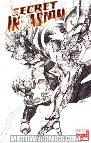 Secret Invasion #6 Cover D Incentive Leinil Francis Yu Sketch Variant Cover