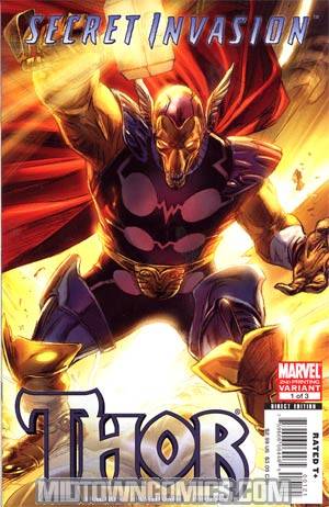 Secret Invasion Thor #1 Cover B 2nd Ptg Doug Braithwaite Variant Cover