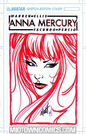 Anna Mercury #1 Martin Original Sketch Cvr