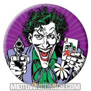 Joker With Gun Button (BOY81066BT)