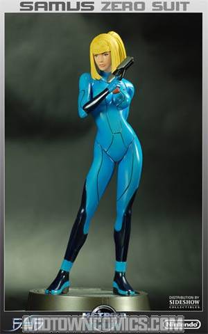 Metroid Samus Zero Suit Statue