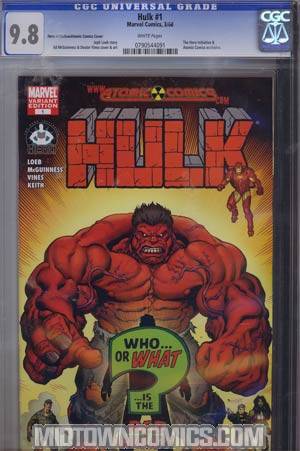 Hulk Vol 2 #1 Cover J Hero Initiative Ed McGuiness Variant Cover CGC 9.8