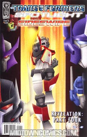 Transformers Spotlight Sideswipe Regular Nick Roche Cover