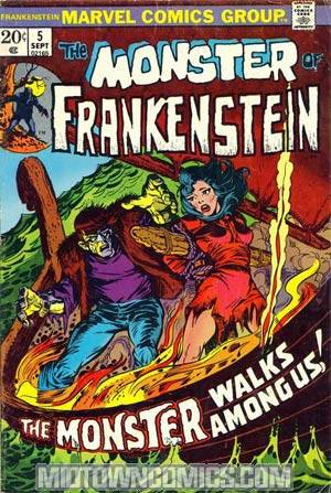 Monster Of Frankenstein #5 With Certificate