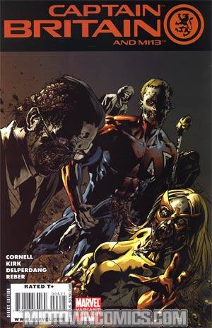 Captain Britain And MI 13 #6 Incentive David Yardin Zombie Variant Cover