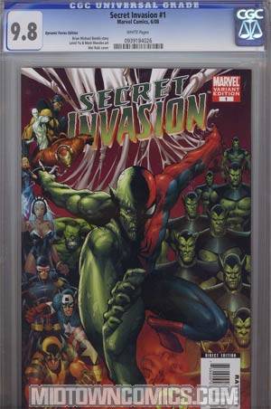 Secret Invasion #1 Cover N DF Exclusive Mel Rubi Variant Cover CGC 9.8