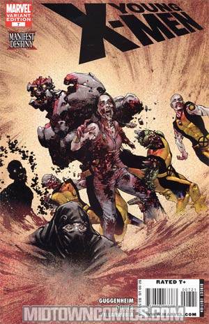 Young X-Men #7 Incentive David Yardin Zombie Variant Cover (X-Men Manifest Destiny Tie-In)