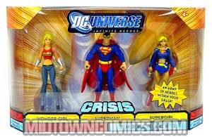 DC Universe Infinite Heroes 3-Pack Set 2 Wonder Girl Superman Supergirl Mini Figures