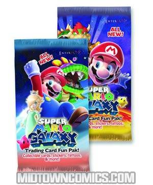 Enterplay Super Mario Galaxy Trading Cards Fun Paks Box