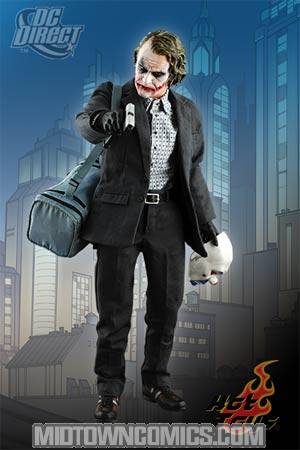 Dark Knight Bank Robber Joker 1/6 Scale Action Figure By Hot Toys