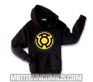 Sinestro Corps Symbol Black Hoodie Large