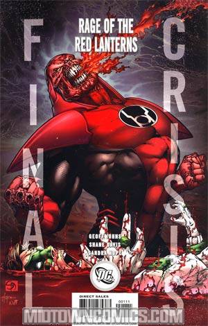 Final Crisis Rage Of The Red Lanterns #1 Cover A Character Cover (Blackest Night Prelude)