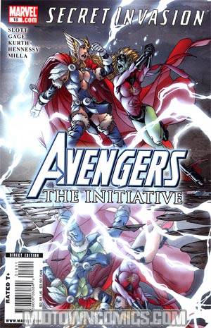 Avengers The Initiative #18 Regular Mark Brooks Cover (Secret Invasion Tie-In)