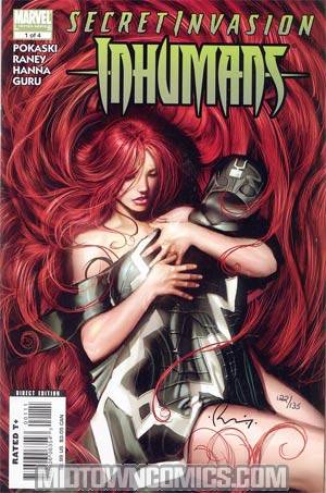 Secret Invasion Inhumans #1 Cover C DF Signed By Tom Raney